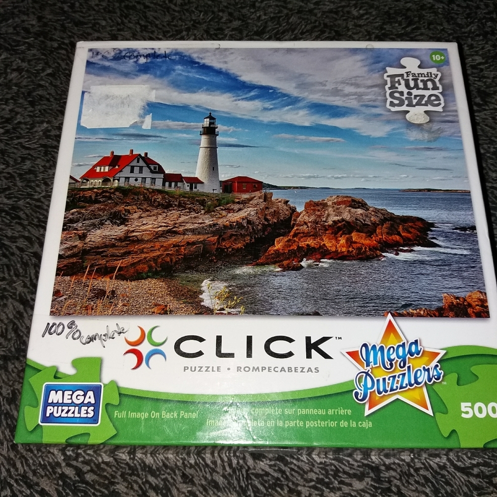 Mega Puzzles 500 Cape Elizabeth Lighthouse 20×27"